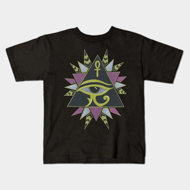 The All Seeing Eye...sees you Kids T-Shirt by Keatos